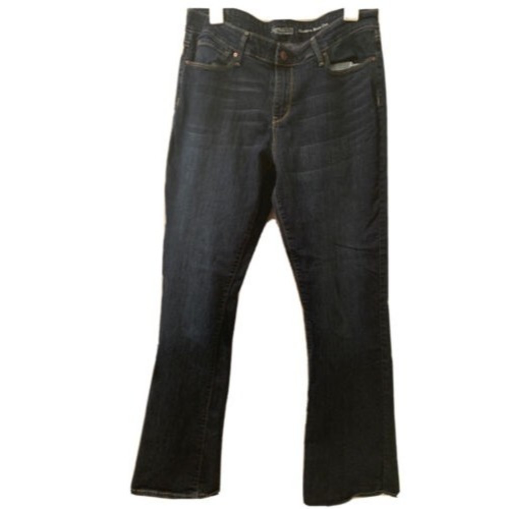 Signature Levi Strauss & Co Blue Jeans Women's Size 14 Long Pockets Stretch